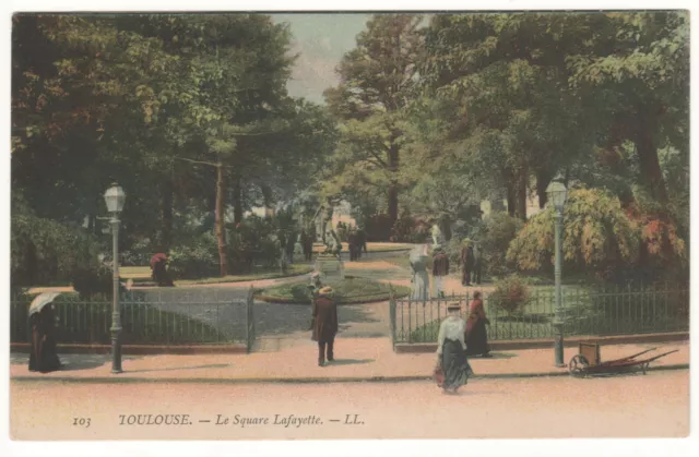 Cpa - Toulouse (31 Haute Garonne) - Square Lafayette - Non Écrite