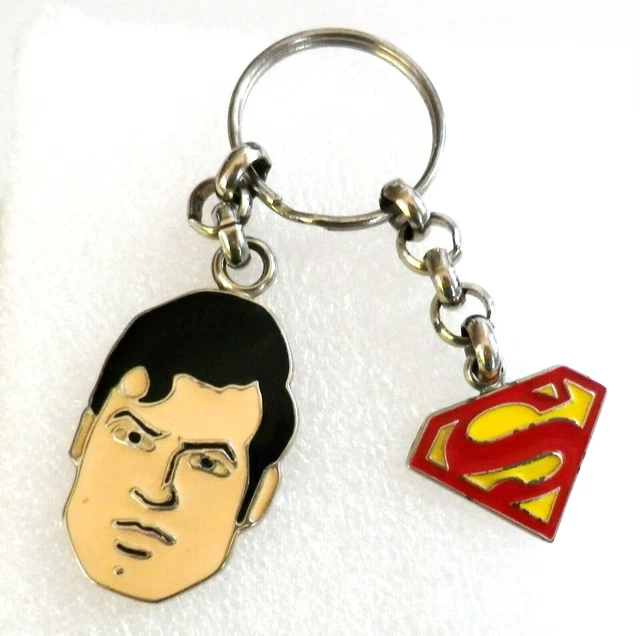 Rare Vintage Superman Keychain Key Ring By DC Comics 1999