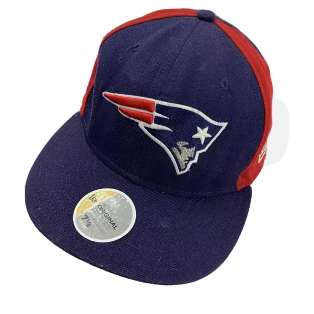 Nuevo Inglaterra Patriots New Era Balón de Fútbol Tapa Sombrero Entallado 7 1/8