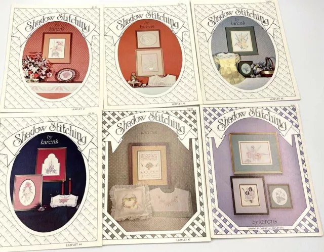 COSTURA DE SOMBRAS POR KAREN'S ART & COSTURA - FOLLETO Lote de 8