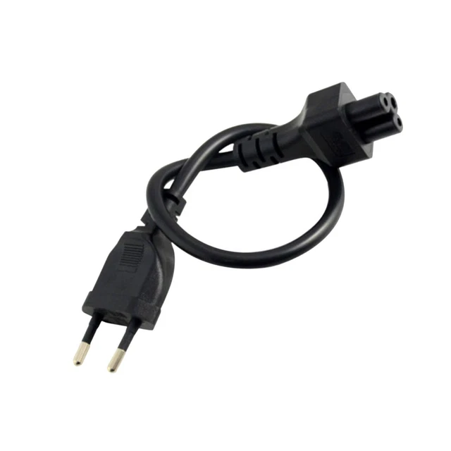 Adaptateur IEC C5 Vers C6 Coudé 90° – Lot De 2, 10A 250V, Pour Ordinateur Portable, Moniteur, Alimentation - 13