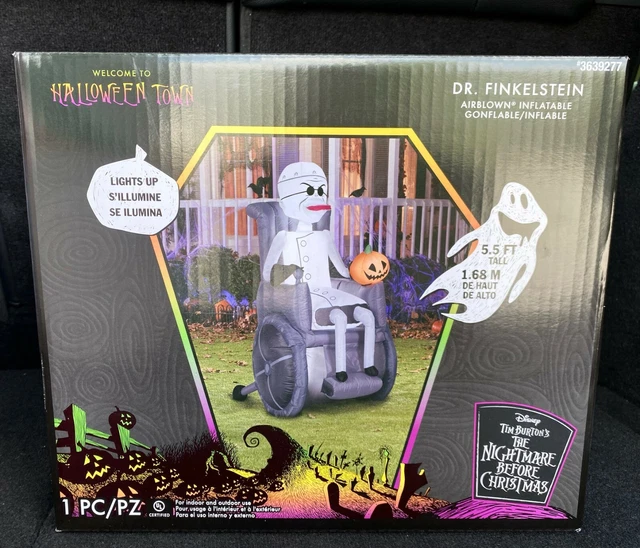DISNEY NIGHTMARE BEFORE Christmas Dr Finkelstein 5.5" Inflatable