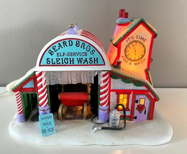 Dept 56  North Pole Series Beard Bros. Sleigh Wash 56740 Christmas Village New