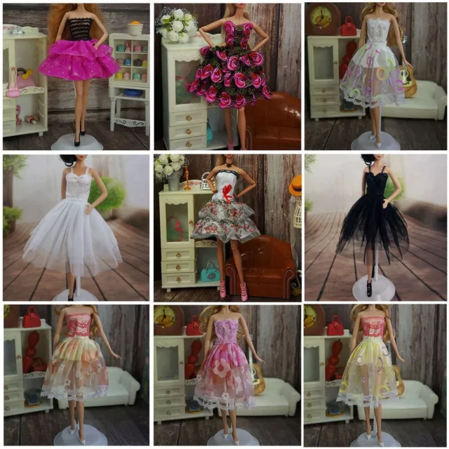 Newest Kids Gift Toy DIY Girl Clothes Dolls Dress Casual Wear Doll Accessories