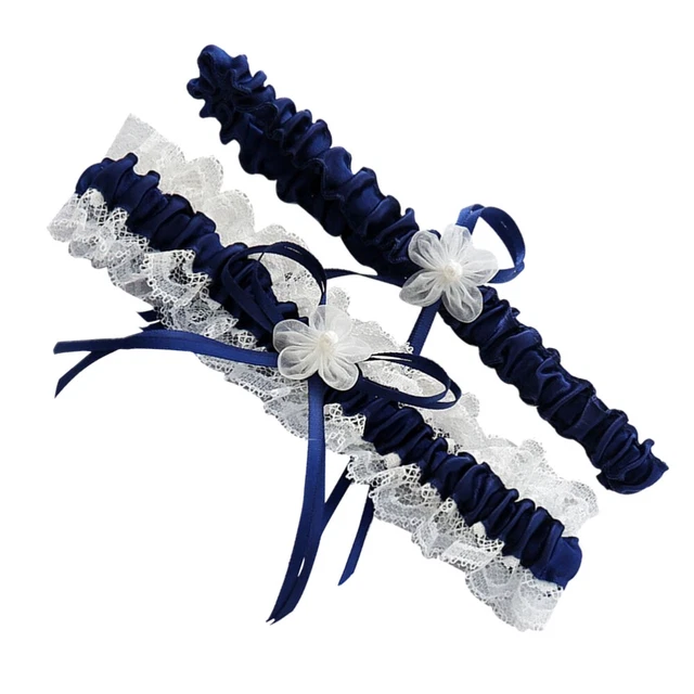Collant sposa matrimonio fascia pizzo fiori fascia calze decorazioni per