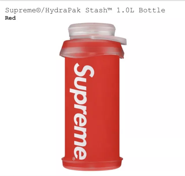 Supreme Hydrapak Stash 1.0L Bottle (Red) Fw20 Verify Smurfs Gore-Tex Jet Lovers