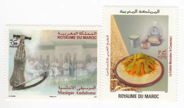 Maroc, Ensemble De 2 Timbres - MNH, Ah 293