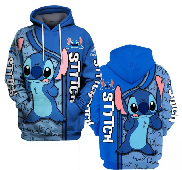 Stitch Lovers Lilo And Stitch 3D Hoodie Gift For Fan Son Gift