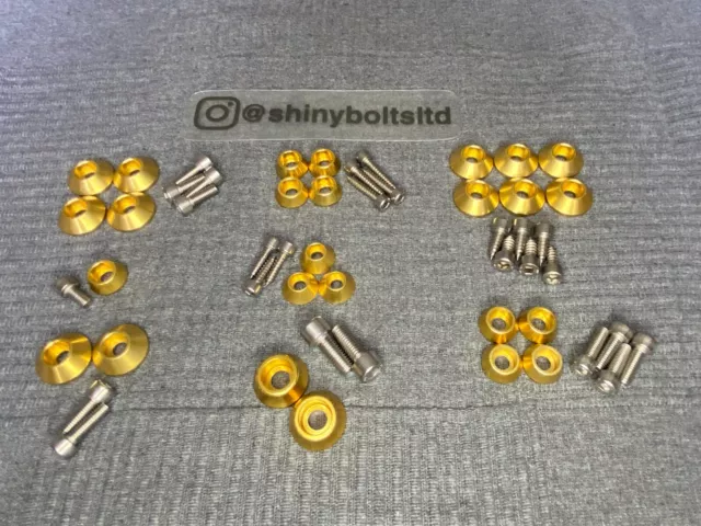 VW T4 Transporter Full Engine Bay Stainless Bolt & Washer Dress Up kit Dub