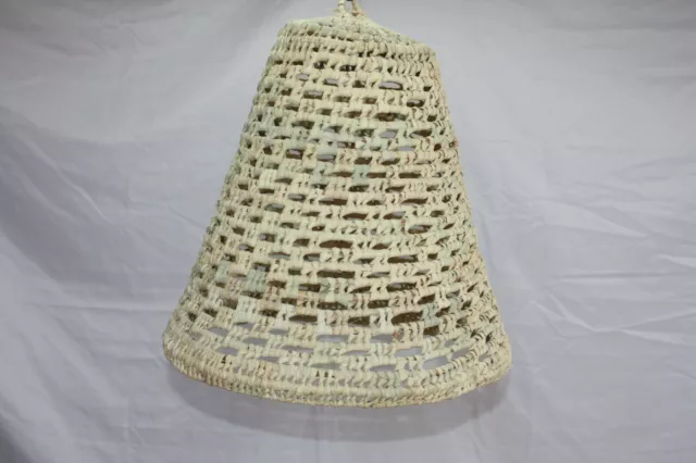 GRANDE SUSPENSION Cone rotin - Luminaire ajouré Lustre paille Abat jour Marocain