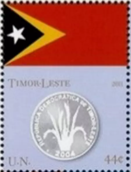 UN New York #Mi1247 MNH 2011 East Timor Flag US Dollar Coin [1022c]