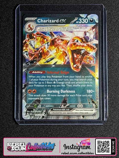 Charizard Ex Rarest Versions CHARIZARD EX (DOUBLE Rare) | 125 / 197 | Obsidian Flames | MINT $27.99 ...