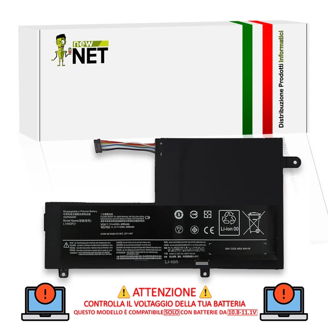Batteria Di Ricambio Per Lenovo Ideapad V110-15ISK | Infoelettronica, Alta Capacità, Celle Di Qualità, Autonomia Prolungata
