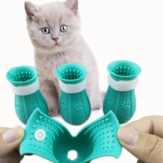 Adjustable Cat Foot Cover Pet Anti-Scratch and Bite Silicone Cover Anti-Scratch