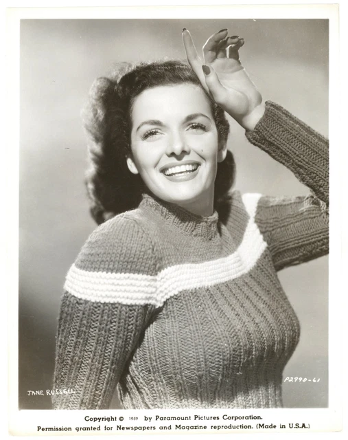 JANE RUSSELL 1959 Original Studio Portrait Photo 8x10 Actress Busty