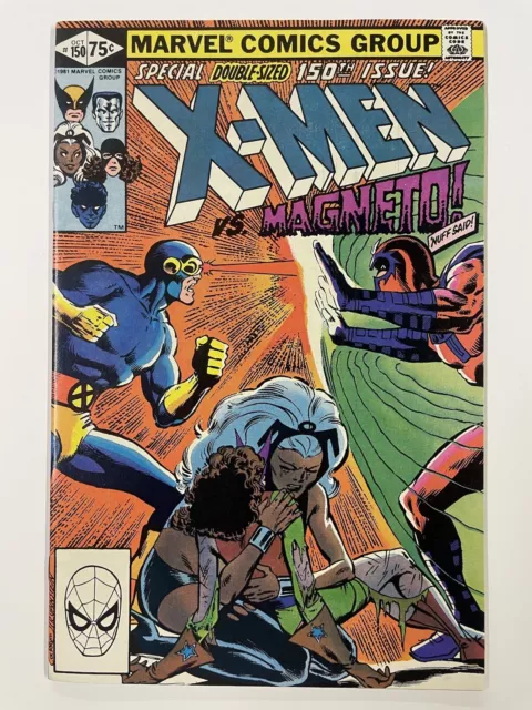 Uncanny X-Men #150. Oct 1981. Marvel. Vf/Nm. Magneto Origin Double-Sized Issue!