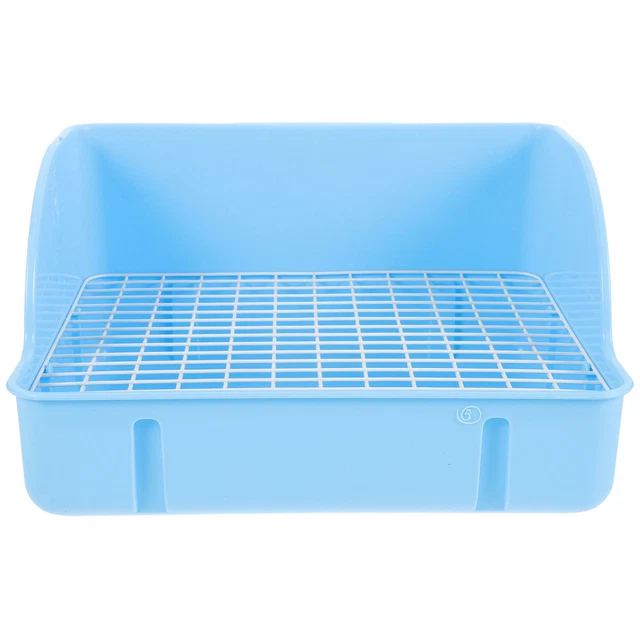 Caja de inodoro para mascotas fácil limpieza sartén para mascotas conejo inodoro para mascotas arena grande