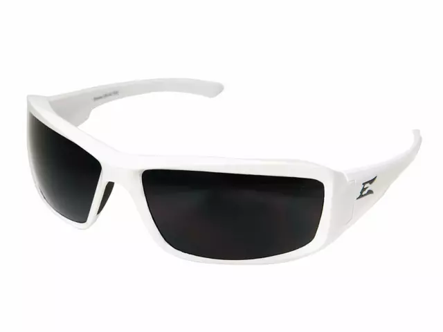 Edge Eyewear TXB246 Brazeau Designer Safety Glasses White Frame, Polarized lens