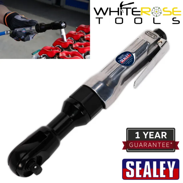 Sealey Air Ratchet Wrench 3/8"Sq Drive Air Tool Engine Garage Workshop