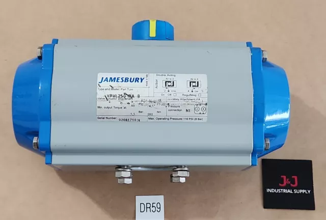 *NEW* Jamesbury VPVL250 DA B Valve Actuator Double Acting 116Psi + Warranty!
