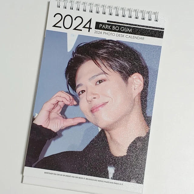 PARK BO GUM Photo Desk Calendar 2024 2025 Calender Sticker Korean Actor