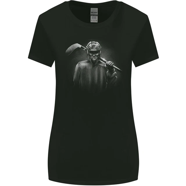 Un Hockey Player Donna più Ampia Taglio T-Shirt