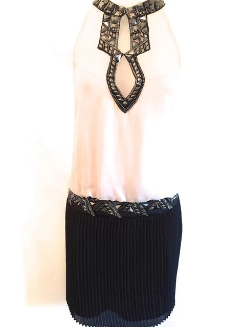 princess polly baby blue dress KAREN MILLEN Premium Beaded Embellished Mini Dress