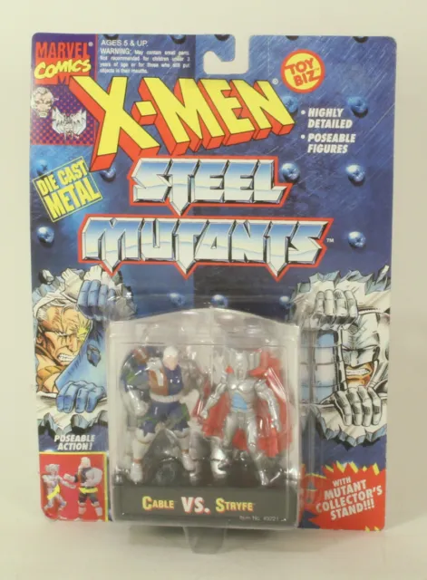 ToyBiz Marvel Comics X-Men Steel Mutants Cable Vs. Stryfe