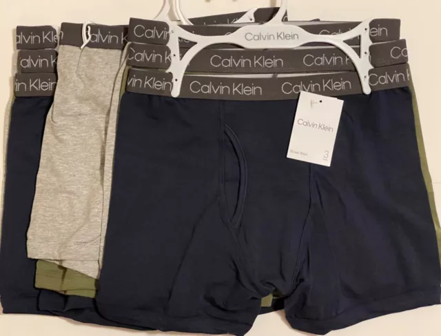 Calvin Klein 9 boxer briefs for boys sz L/12-14 cotton