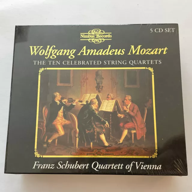 Mozart - The Ten Celebrated String Quartets (5 x CD Set, 1997) NEW & SEALED