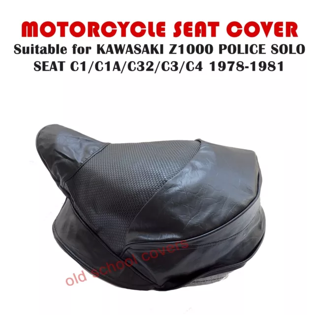 Moto Siège Housse pour Kawasaki Z1000 KZ1000 Police C1 C1A C2 C3 C4 1978-1981