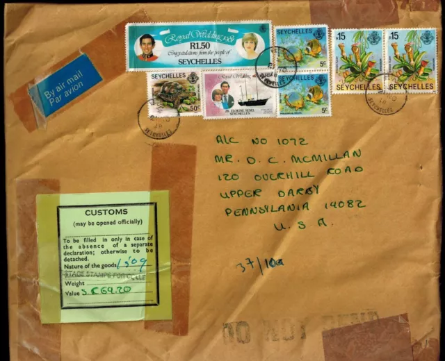 Seychelles 1980 Postal Agency Cover to Collector