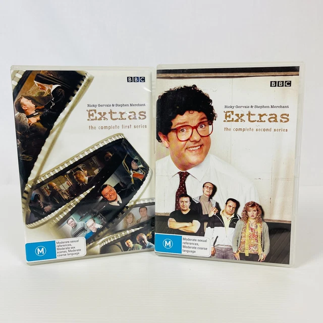 Extras Complete Series Season 1 & 2 (DVD, 2005) Richard Gervais Sitcom Region 4