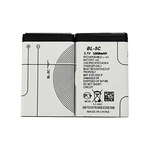 BL-5C 3.7V Real Capacity 1000mAh Rechargeable Battery Suitable for Household ...