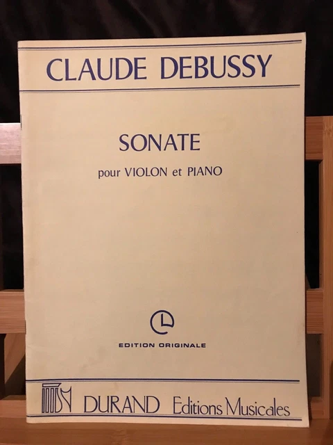 Claude Debussy Sonate pour violon et piano partition éditions Durand