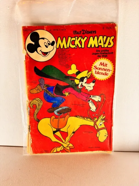 Micky Maus Heft 1974 Nr 28 Disney Comic #A15 Sammlung Selten Konvolut