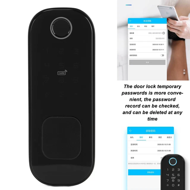 Smart Door Lock Phone Control For Fingerprint Password IC Card Door Hot