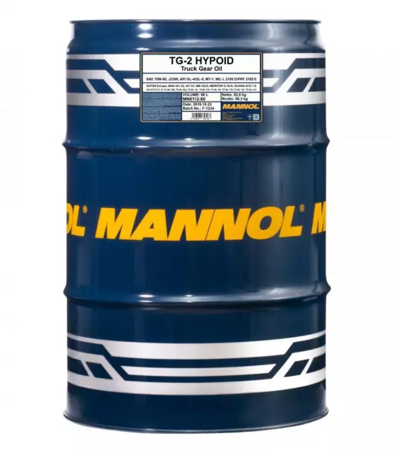 60L MANNOL TG-2 Hypoid Universal Schaltgetriebeöl SAE 75W-90 API GL-4/GL-5