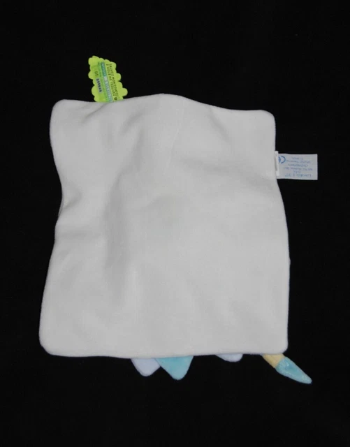 DOUDOU ET COMPAGNIE ours plat bleu 2 tons blanc jaune pétale tatoo collector 2