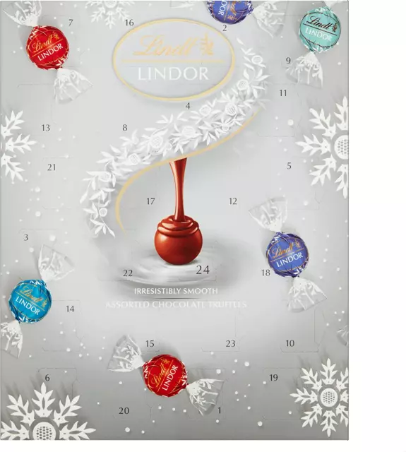 LINDT LINDOR ASSORTED Chocolate Advent Calendar 2023 Large 300 G a