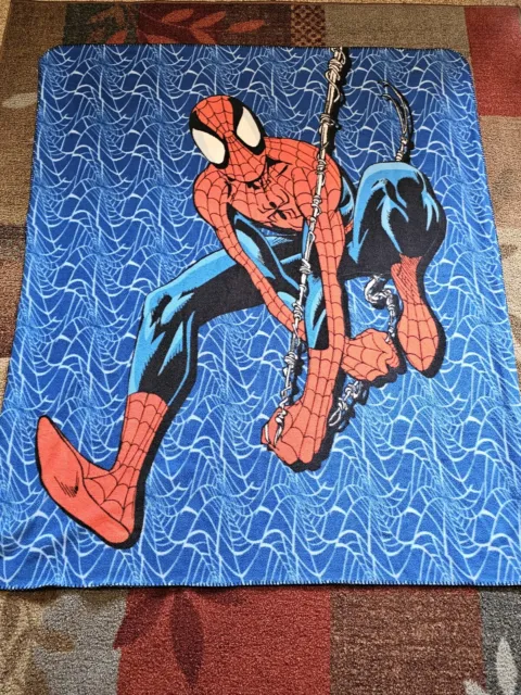 Manta de lana suave estampada total de Marvel Spider-Man para jóvenes