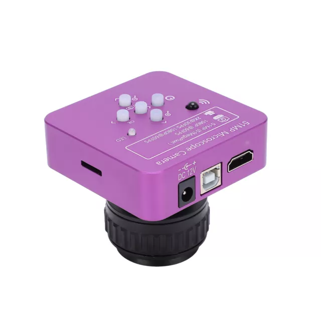 2K 51MP Digital Trinocular Stereo Microscopes Camera 0.35X C‑Mount Adapter Lens