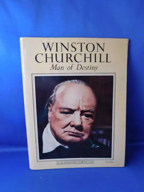 Winston Churchill Man Of Destiny Book History Pictures Prime Minister Uk Vintage