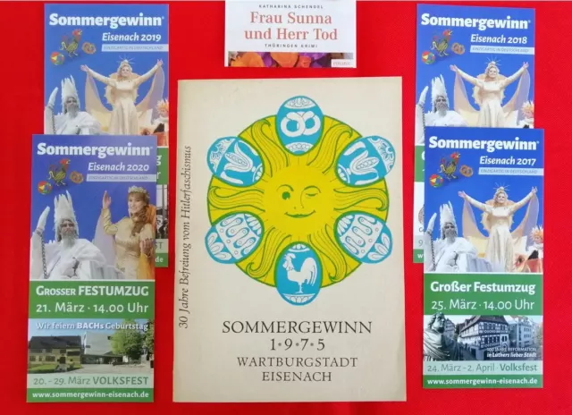 1975 Festschrift Sommergewinn  Eisenach Thüringen Wartburgstadt Volksfest Umzug