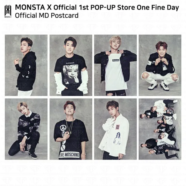 MONSTA X Official 1st POP UP Store One Fine Day MD Postcard KPOP K-POP