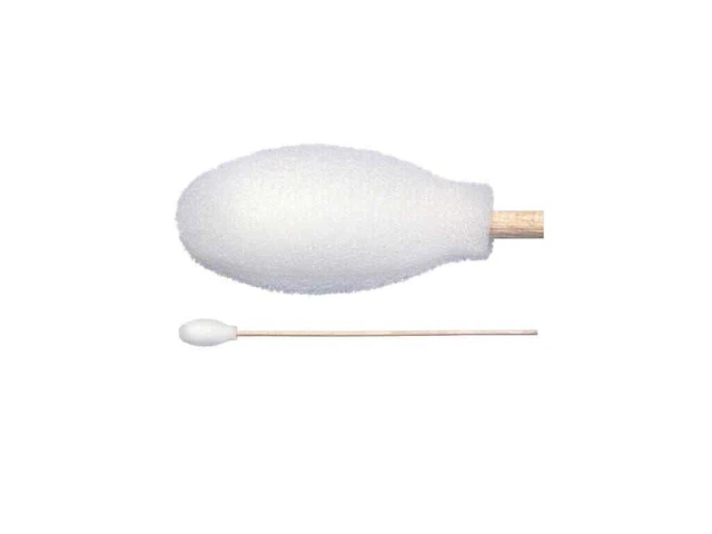Texwipe TX720B - Foam Covered Cotton Swab w/Wood Handle, 500/Bag