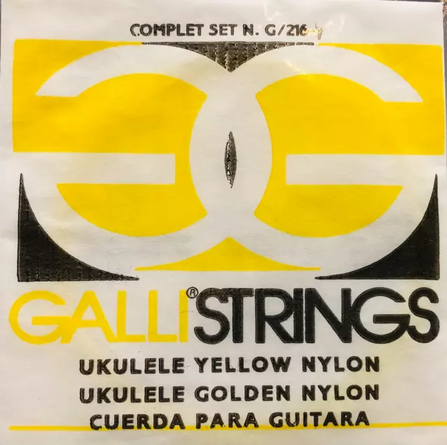 5 x Galli Strings G216Y Ukulele Gitarren Saiten Nylon 22/22  aus Insolvenz