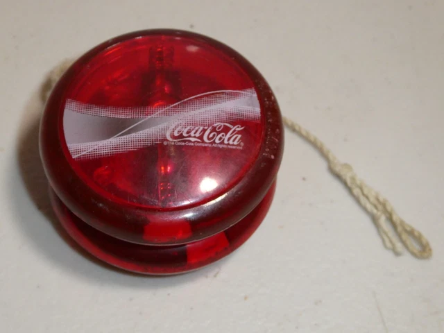 Coca Cola YoYo battery powered transparent RED Coke YoYo read description