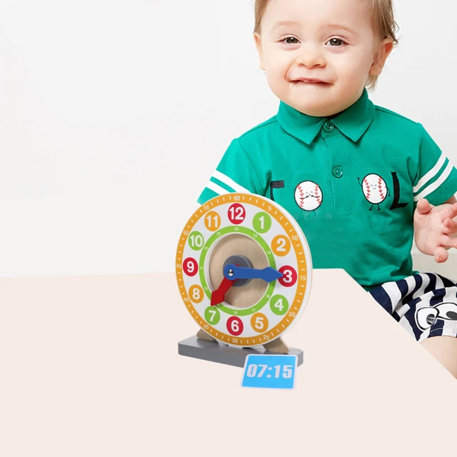 Jouet Éducatif Bois, Calendrier Anglais, L'enfant apprend mois, jours