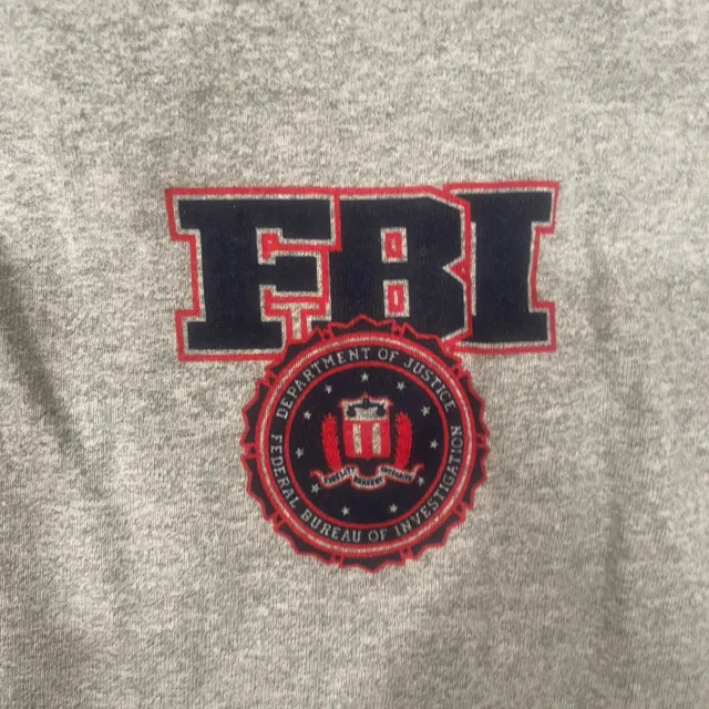 Vintage FBI Federal Bureau Investigation USA Police T Shirt NOS XL Made In USA
